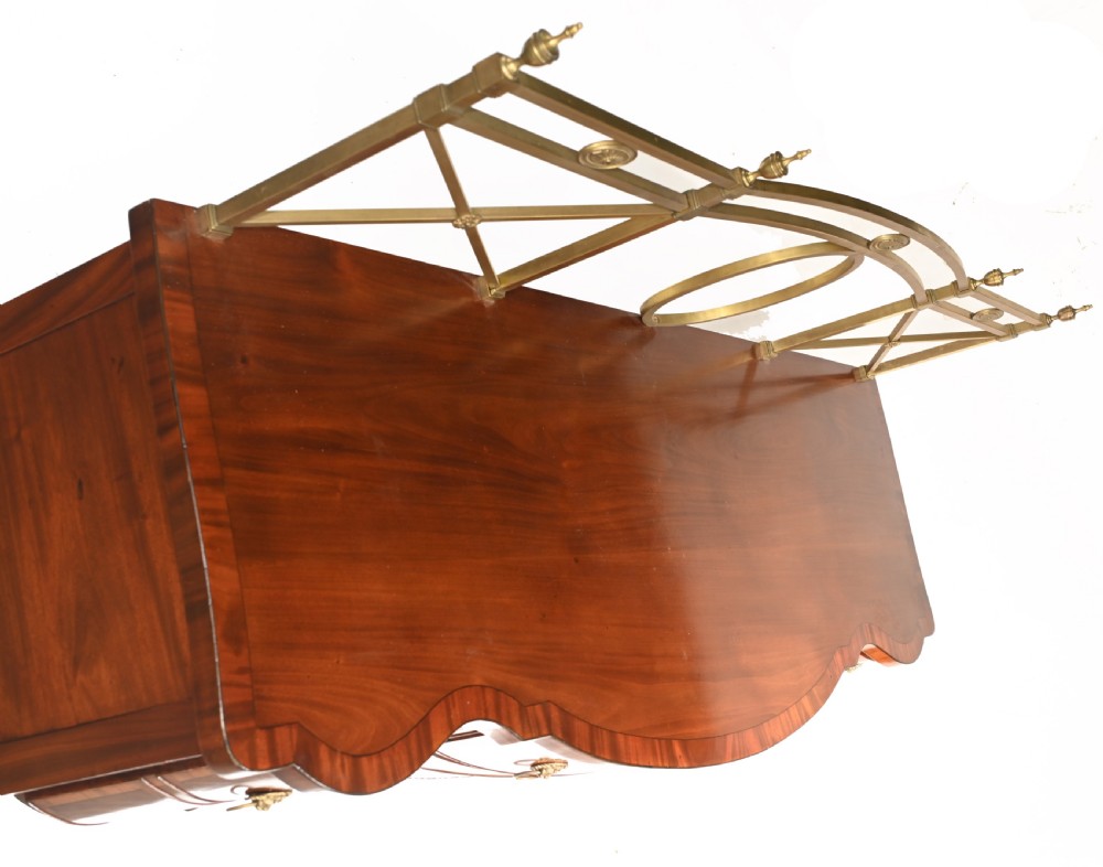 Georgian Sideboard Mahogany Server Brass Gallery 1880 View XIV