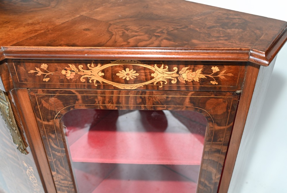 Victorian Credenza Walnut Sideboard Cabinet 1880 View VI