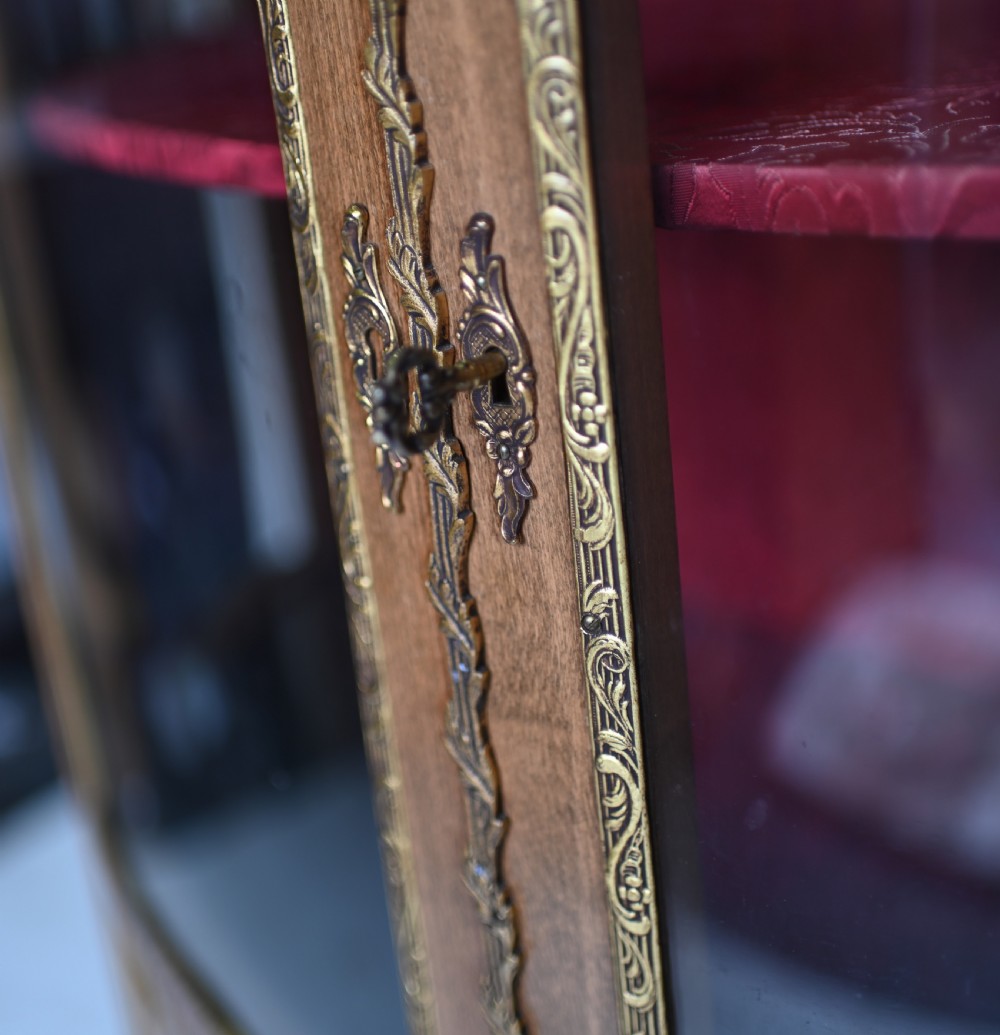 French Display Cabinet Vernis Martin Painted Bijouterie 1900 View V