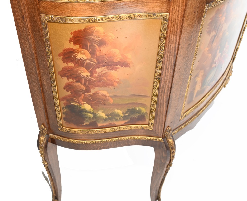 French Display Cabinet Vernis Martin Painted Bijouterie 1900 View VIII
