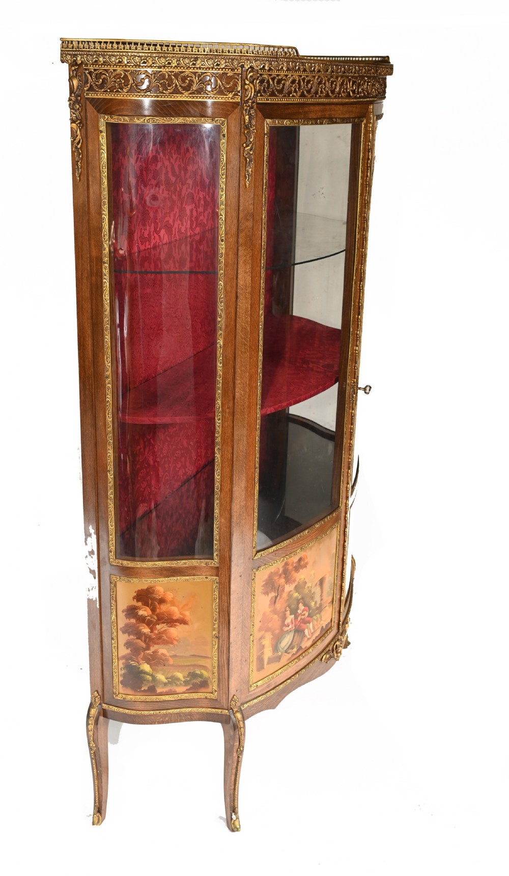 French Display Cabinet Vernis Martin Painted Bijouterie 1900 View XI