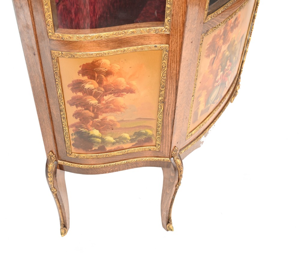 French Display Cabinet Vernis Martin Painted Bijouterie 1900 View XIII