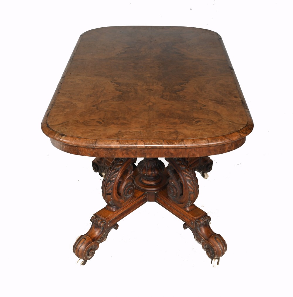 Victorian Sofa Table Walnut Antique 1860 View VII