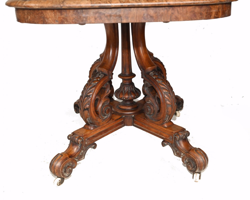 Victorian Sofa Table Walnut Antique 1860 View VIII