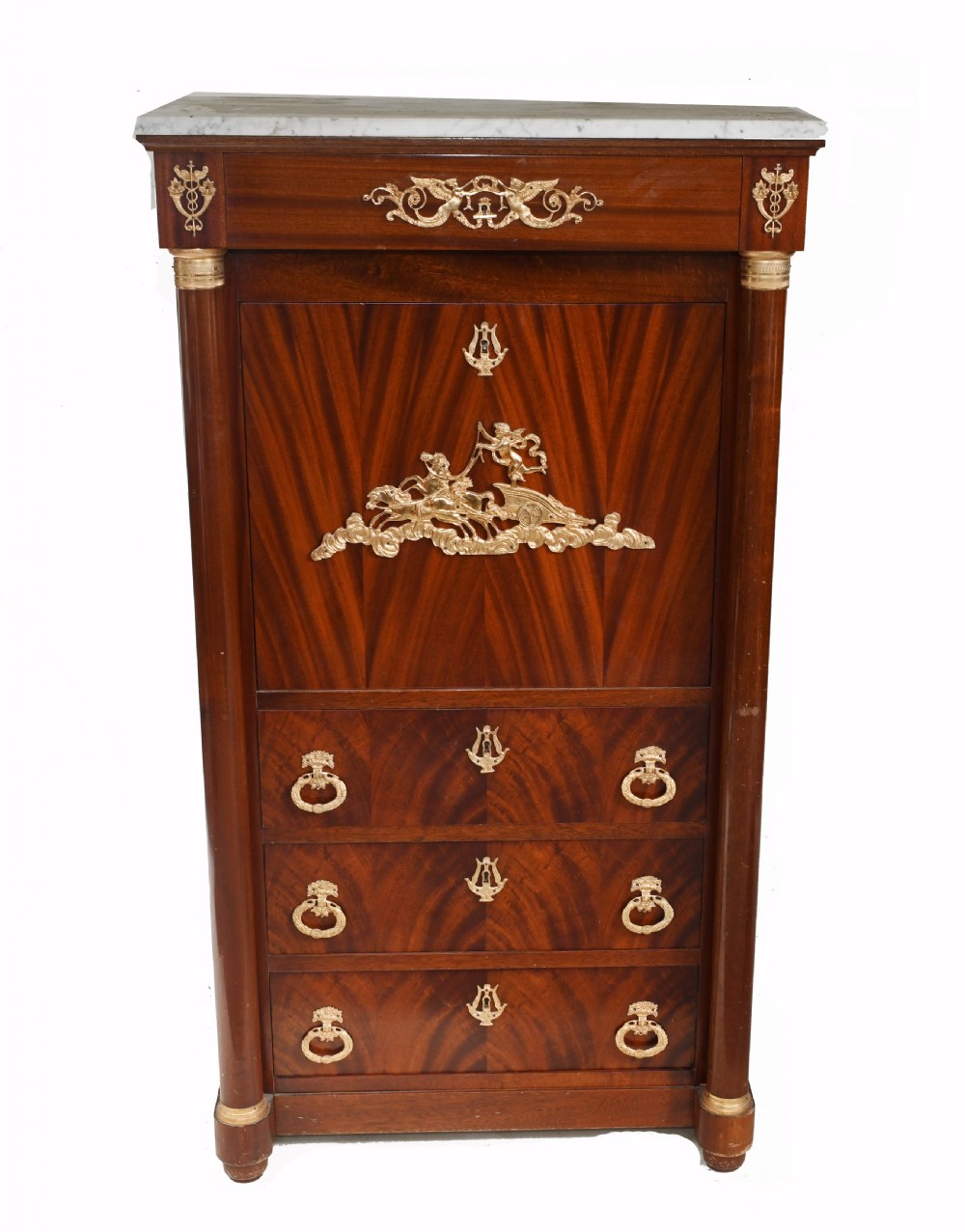 French Empire Cocktail Cabinet Drinks Chest 1920 View III