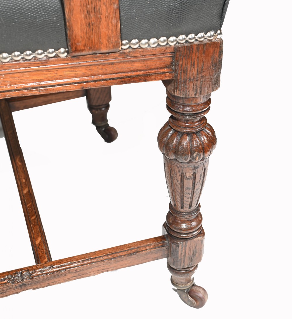 Set 8 Farmhouse Dining Chairs English Oak Rustic View VIII