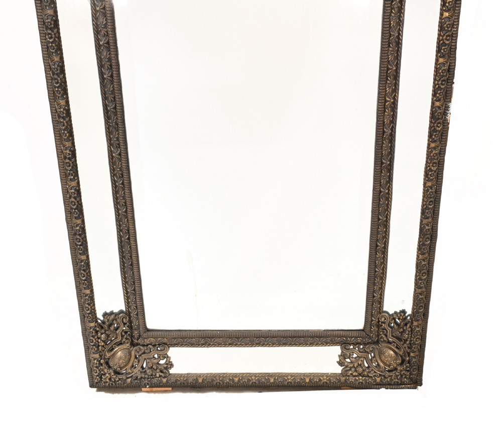 French Cushion Mirror Antique Pier 1840 View III