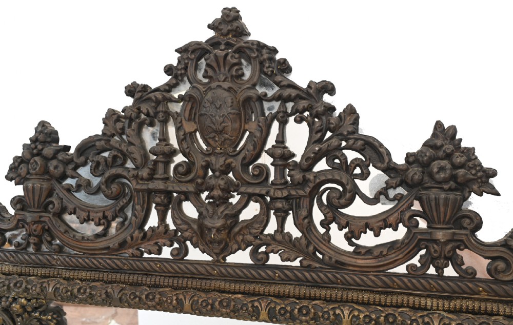 French Cushion Mirror Antique Pier 1840 View VI