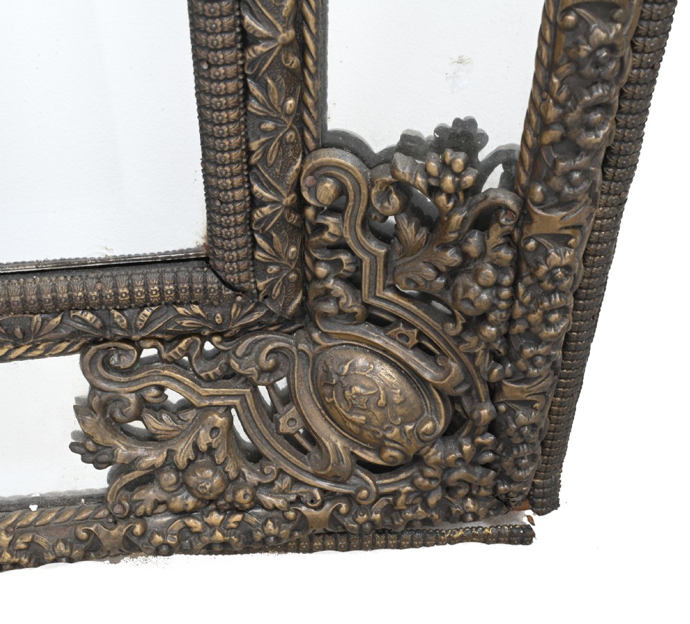French Cushion Mirror Antique Pier 1840 View VII