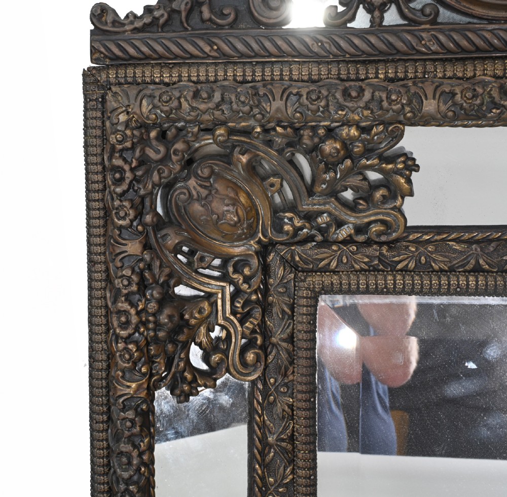 French Cushion Mirror Antique Pier 1840 View X