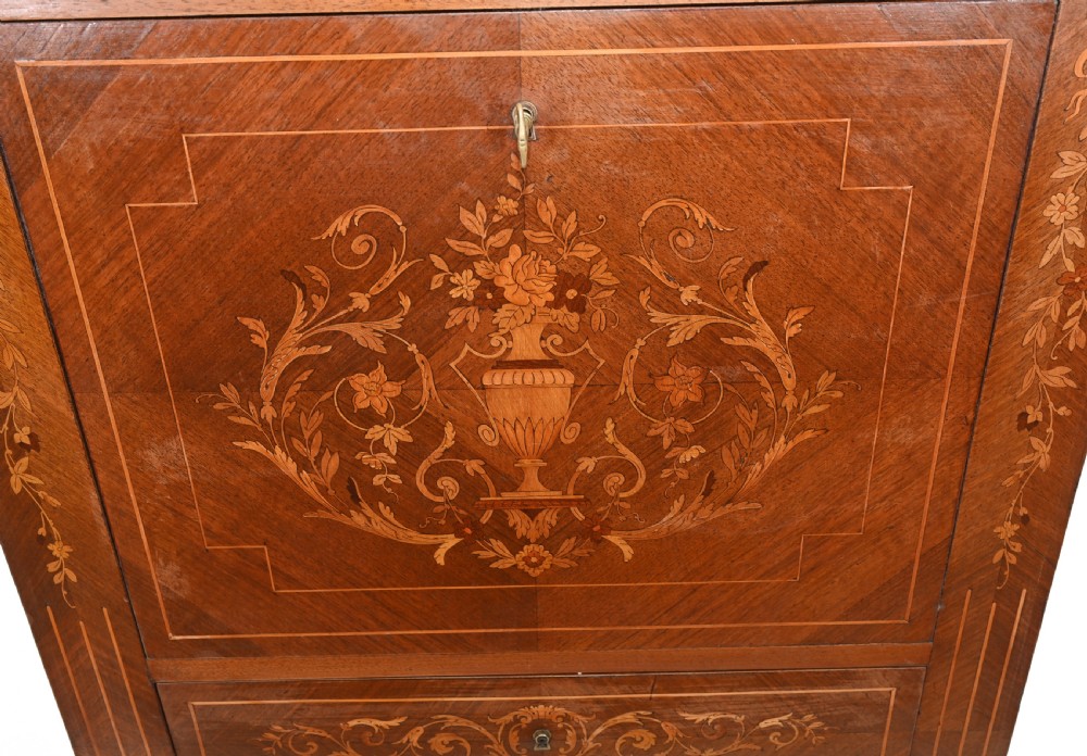 Empire Escritoire Desk Antique French Inlay 1880 View III