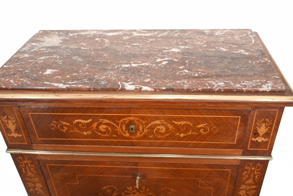 Empire Escritoire Desk Antique French Inlay 1880 View VI