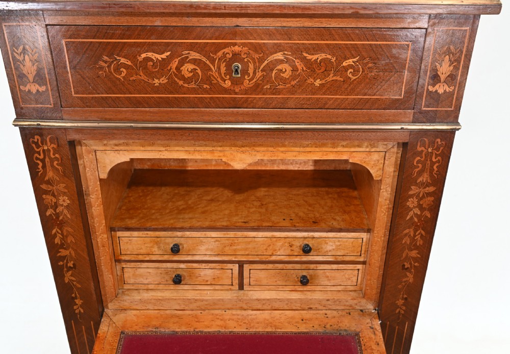 Empire Escritoire Desk Antique French Inlay 1880 View IX