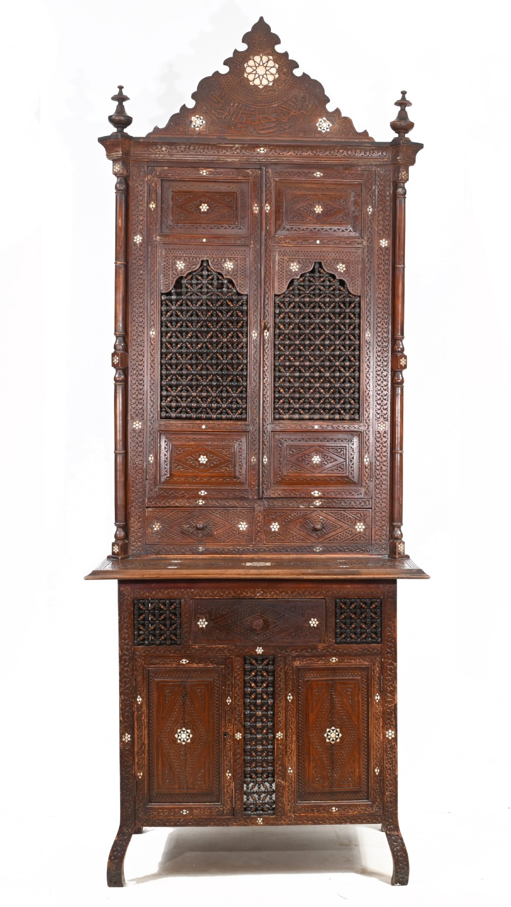Syrian Inlay Cabinet Bookcase Damascan Islamic Interiors 1880 View II