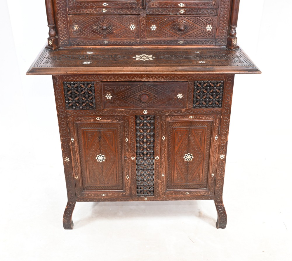 Syrian Inlay Cabinet Bookcase Damascan Islamic Interiors 1880 View III