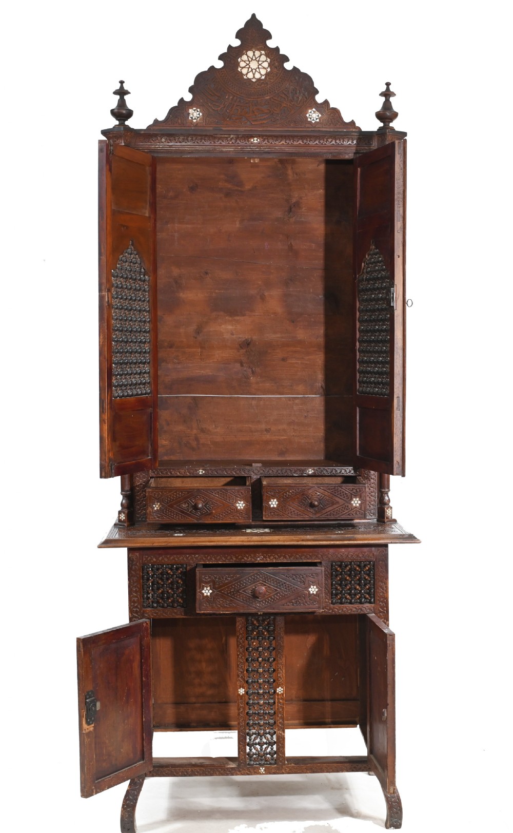 Syrian Inlay Cabinet Bookcase Damascan Islamic Interiors 1880 View X