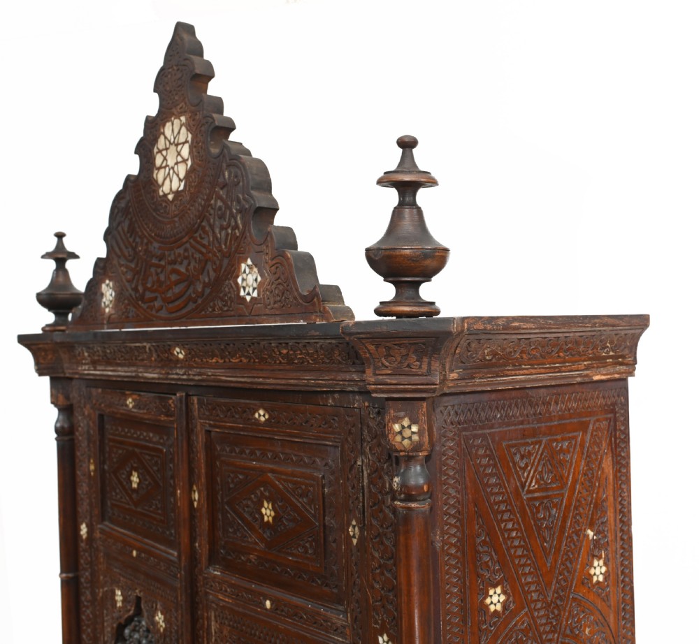 Syrian Inlay Cabinet Bookcase Damascan Islamic Interiors 1880 View XIII