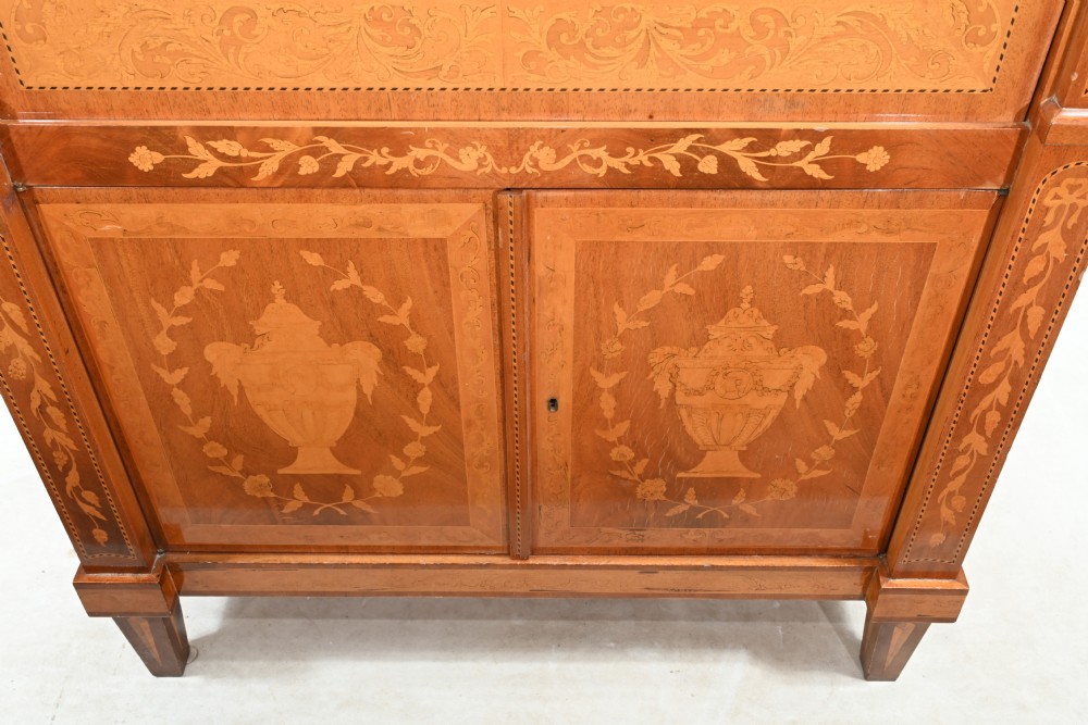 Dutch Marquetry Escritoire Desk 1890 Inlay View VI