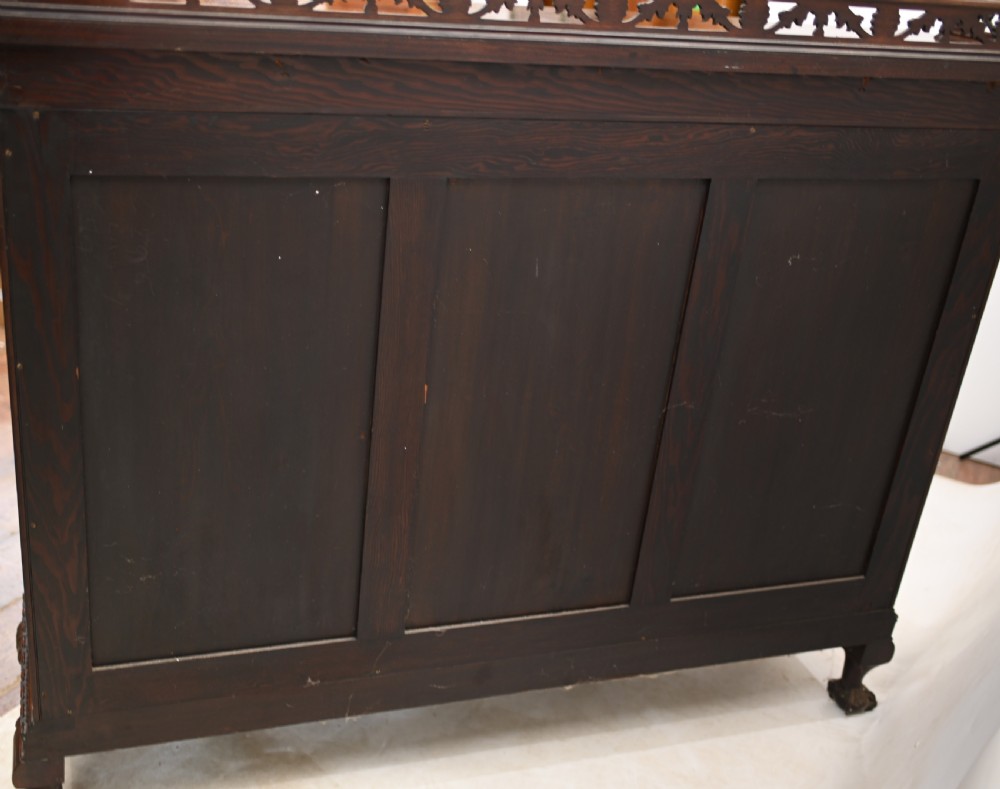 Antique Chippendale China Cabinet Mahogany Antique 1910 View XV