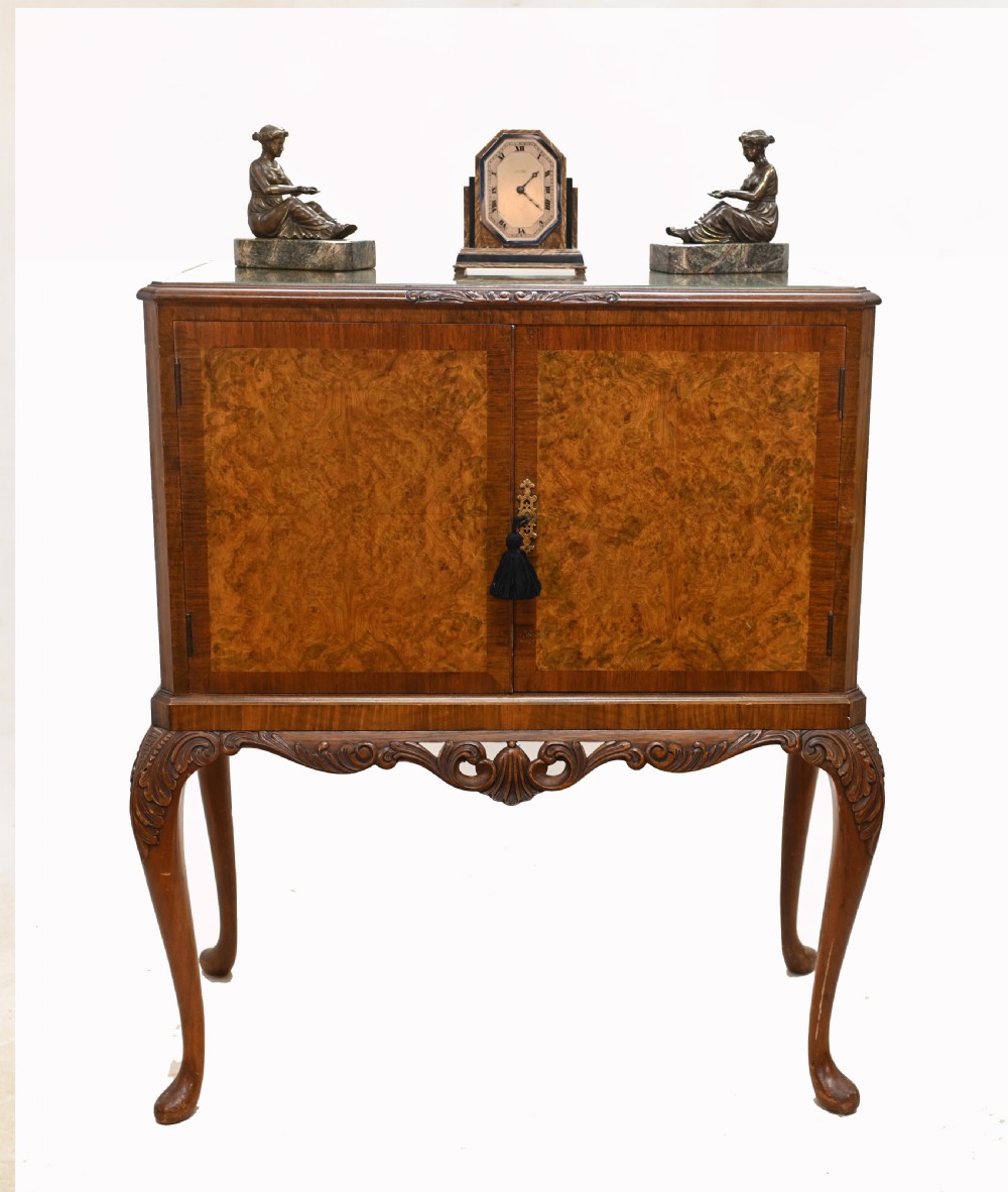 Epstein Cocktail Cabinet Walnut Drinks Deco 1930 View II
