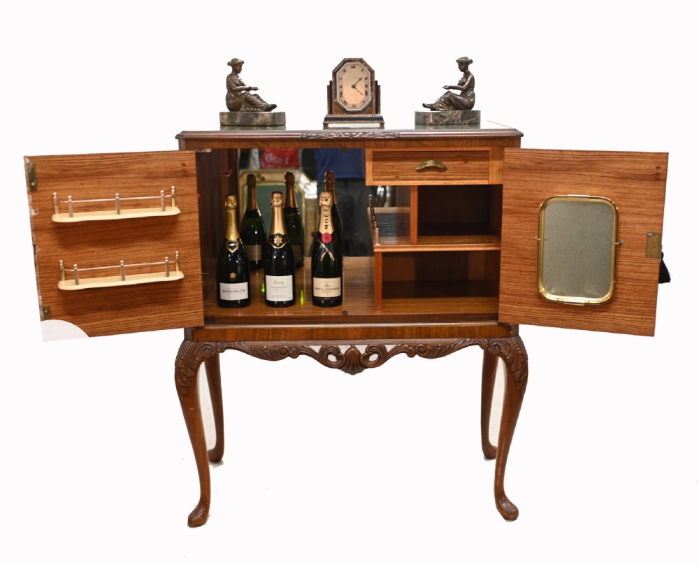 Epstein Cocktail Cabinet Walnut Drinks Deco 1930 View IV