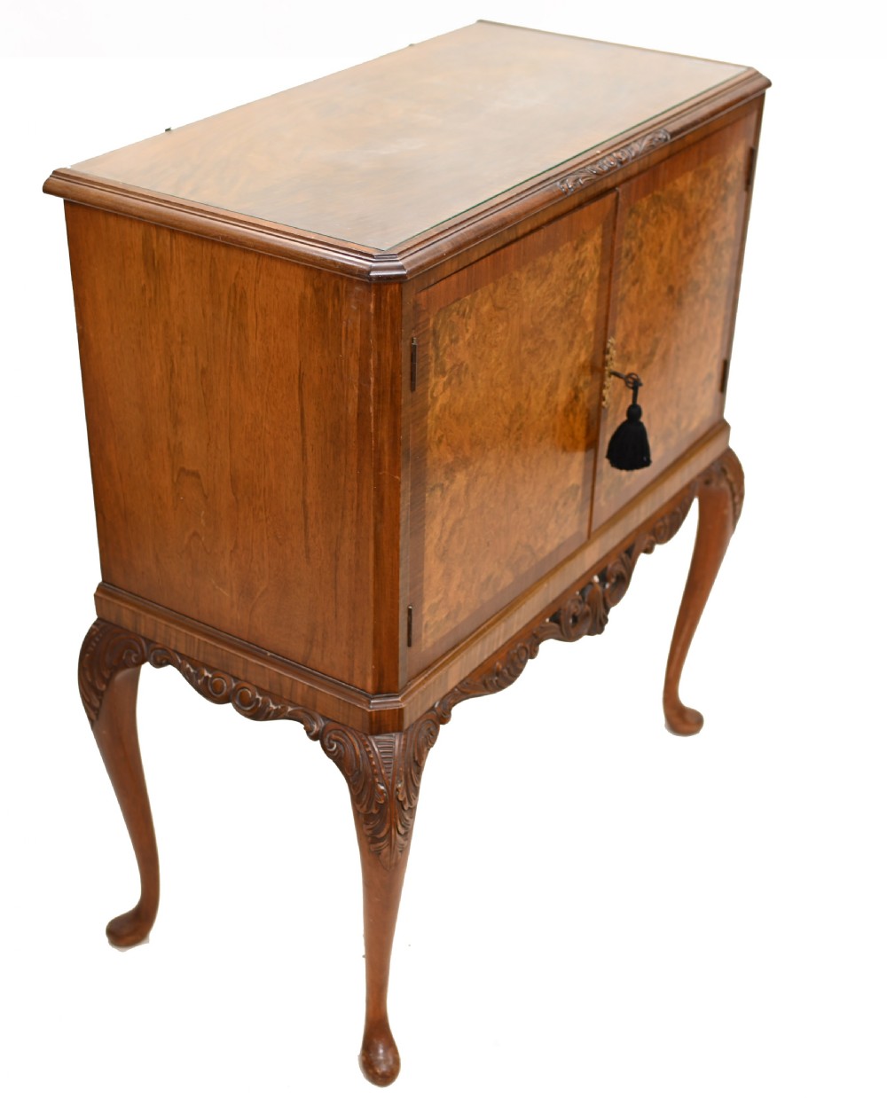 Epstein Cocktail Cabinet Walnut Drinks Deco 1930 View X
