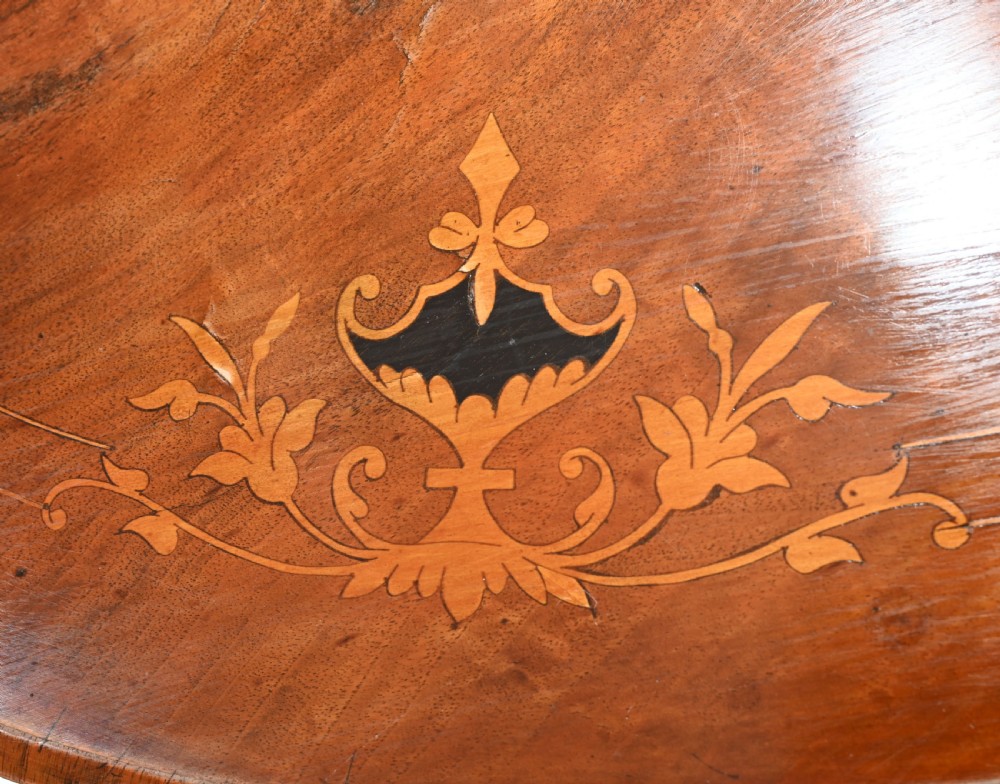 Victorian Centre Table Marquetry Inlay Walnut 1860 View VI