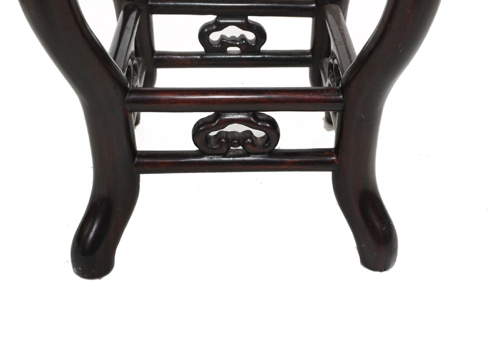 Chinese Pedestal Stands Harwood Antique Tables View VI