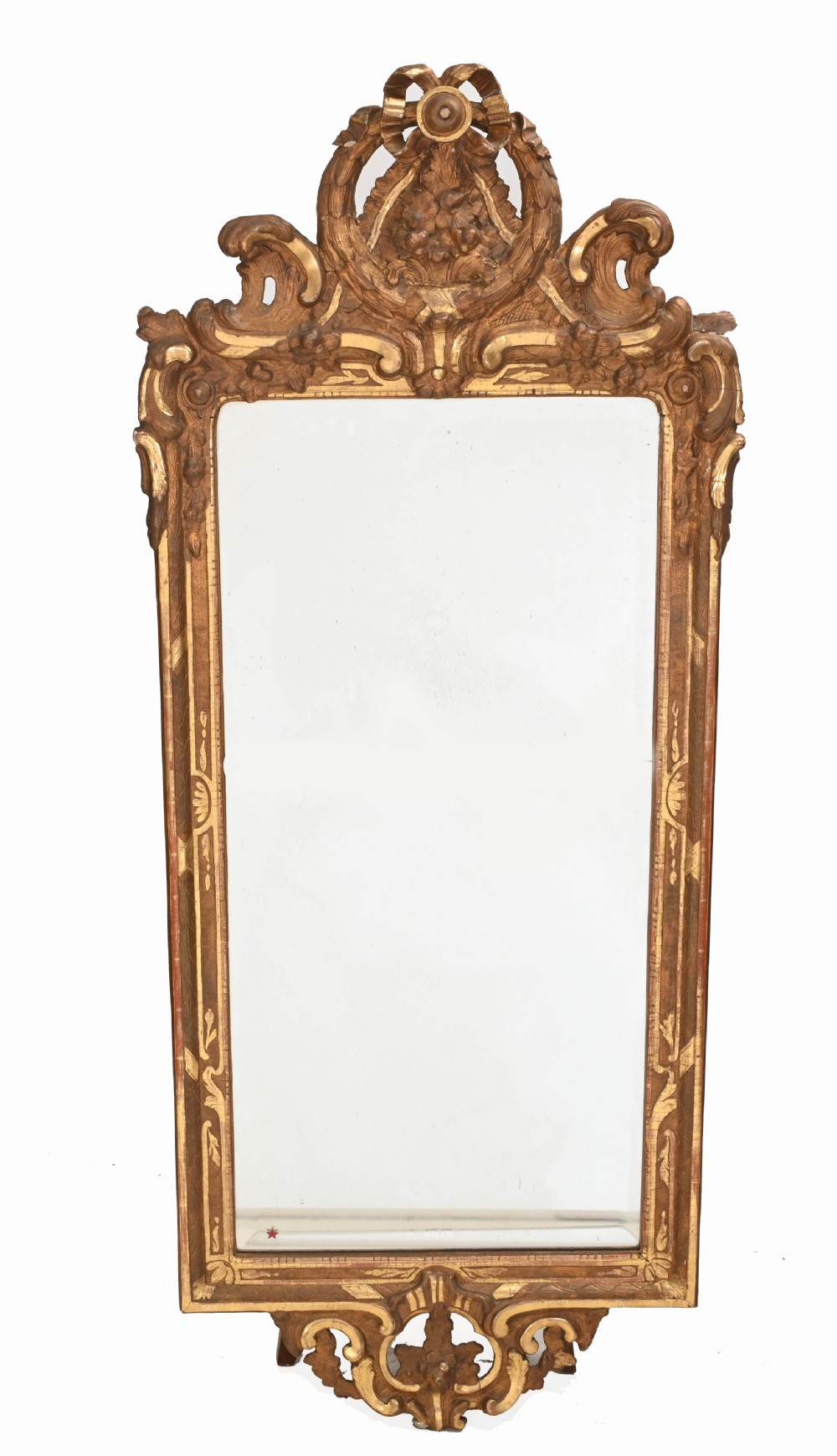Antique French Pier Mirror Gilt 1860