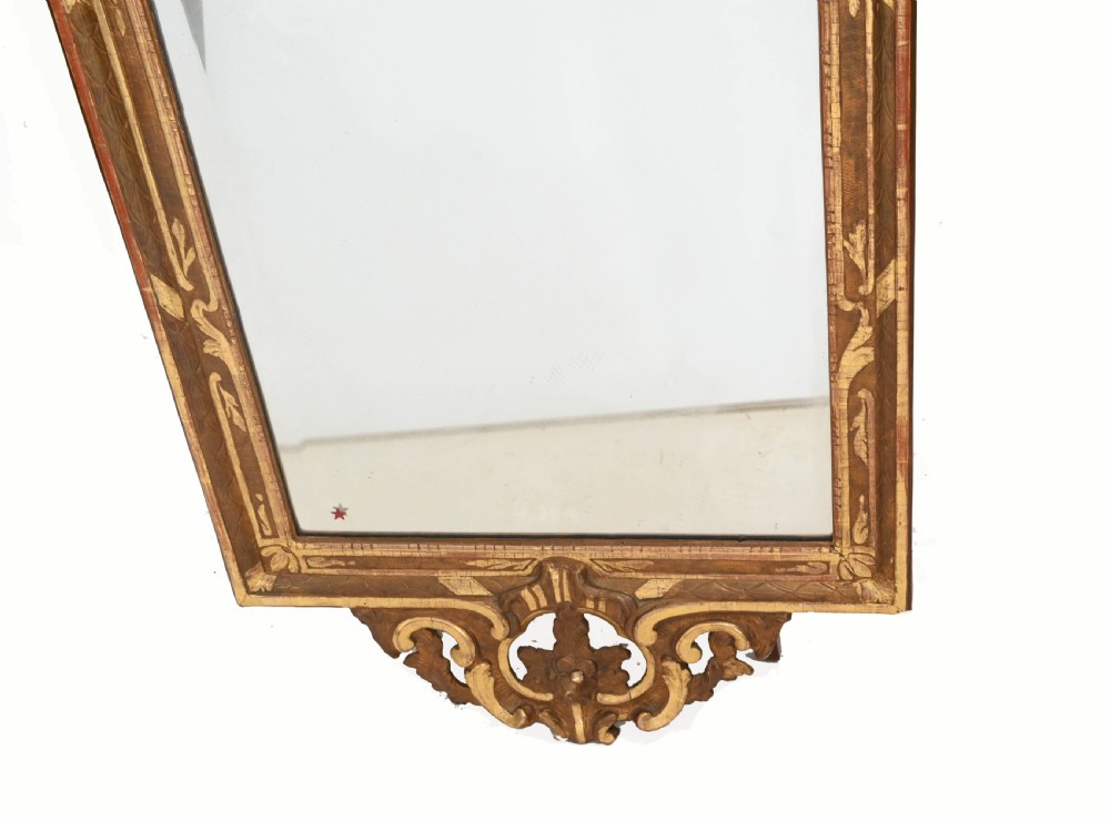 Antique French Pier Mirror Gilt 1860 View V