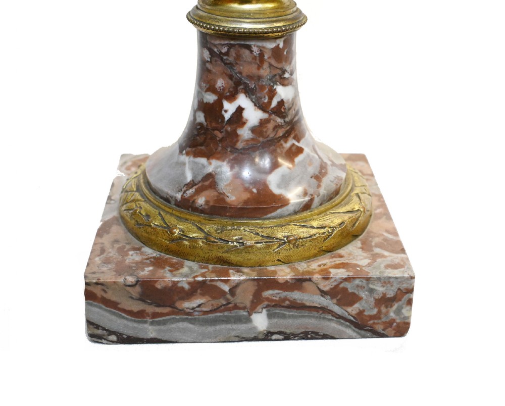 Pair Marble Cassolettes Antique French Marble Urns 1890 View IX