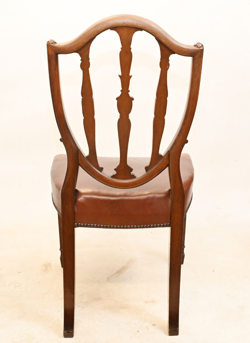 Set Hepplewhite Dining Chairs Antique Mahogany 1880 View XV