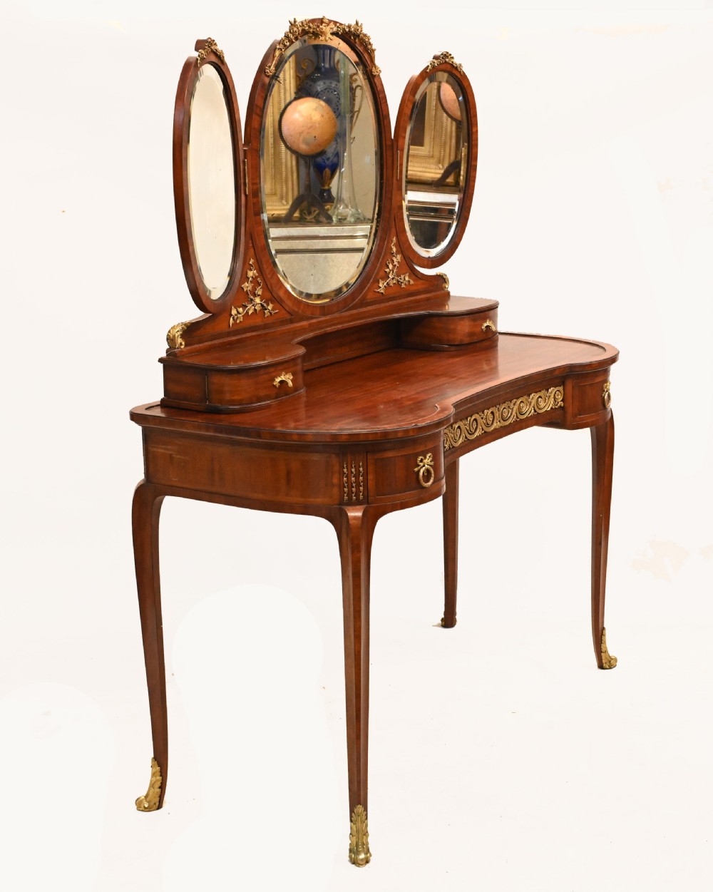 French Dressing Table Mirror Set Bedroom Furniture 1920 View VIII