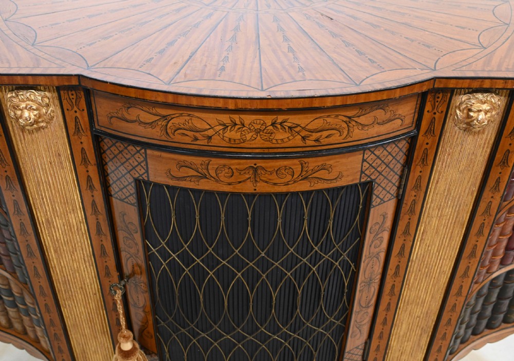Regency Satinwood Side Cabinet Sideboard 1880 View VII