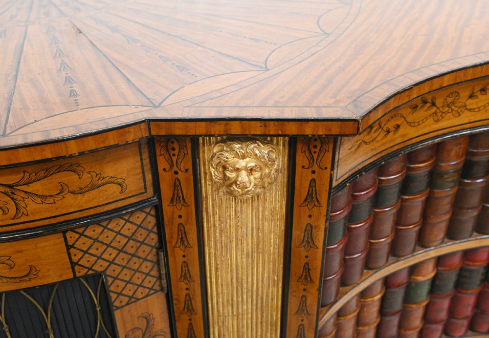 Regency Satinwood Side Cabinet Sideboard 1880 View IX