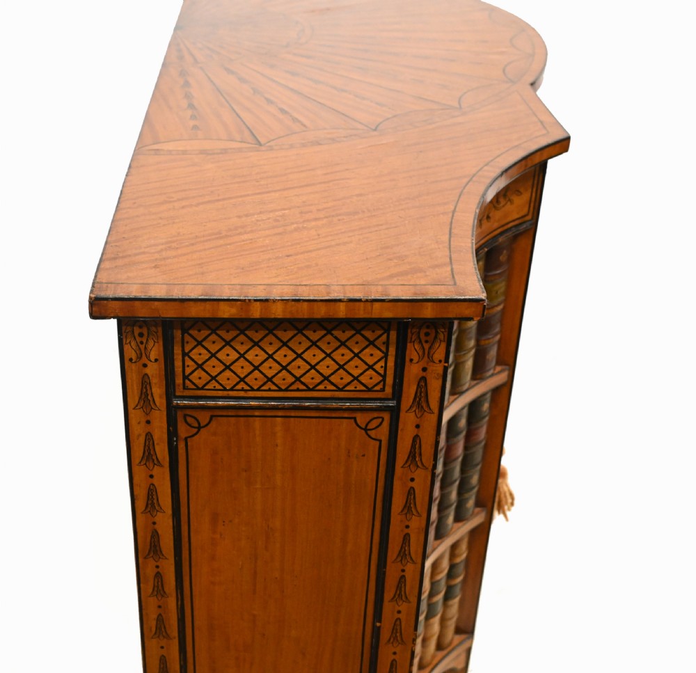 Regency Satinwood Side Cabinet Sideboard 1880 View XV