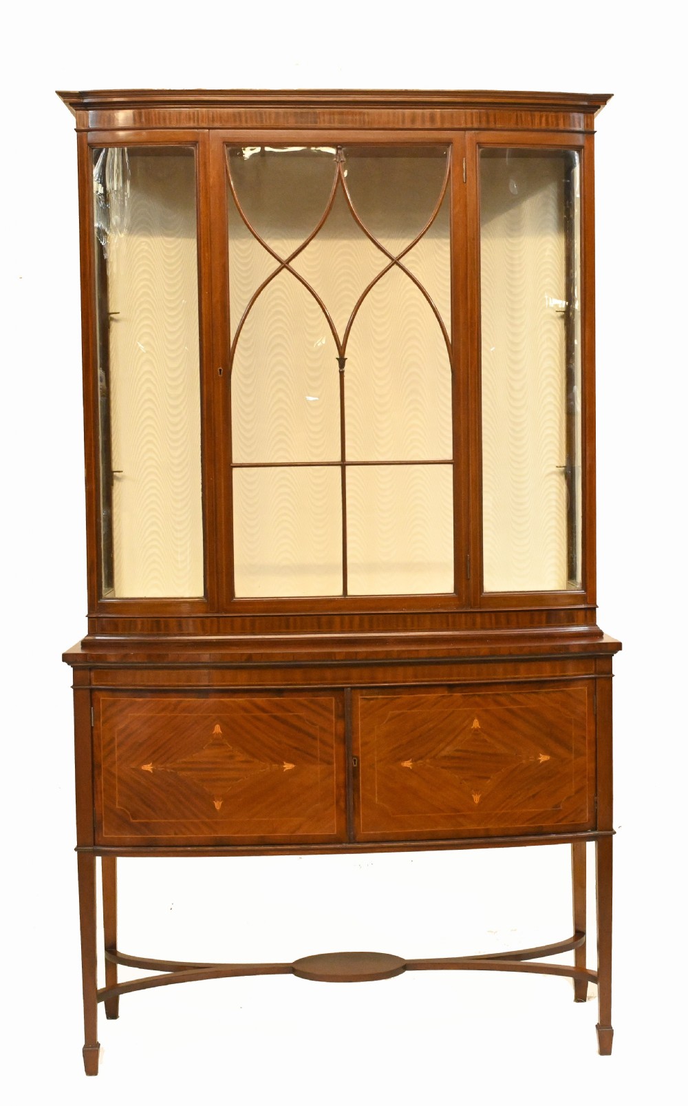Antique Display Cabinet Mahogany Maple and Co 1920