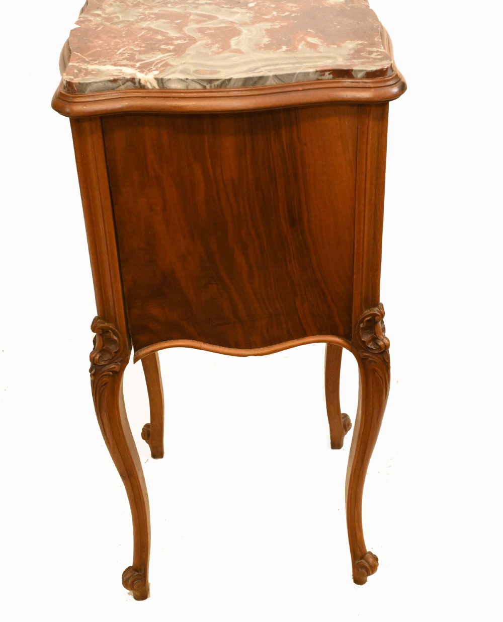 Antique French Nighstands Pair Bedside Cabinets 1900 View IX