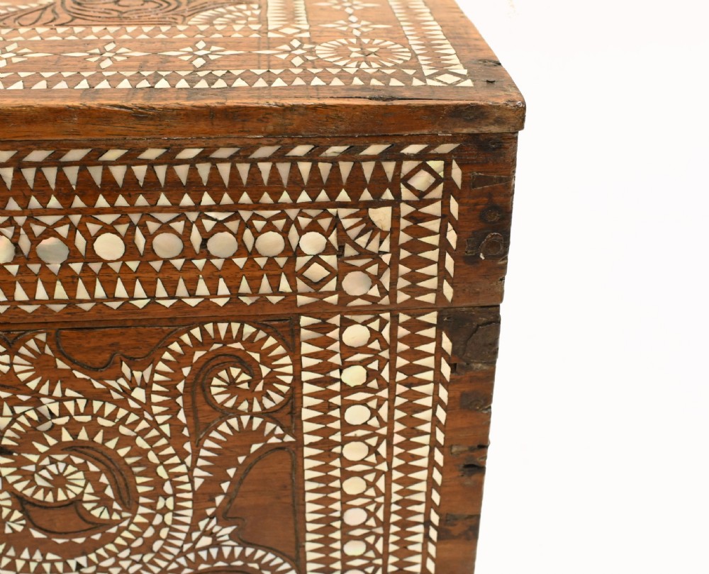 Syrian Inlaid Wedding Chest Dowry Box 1820 Islamic Furniture View V