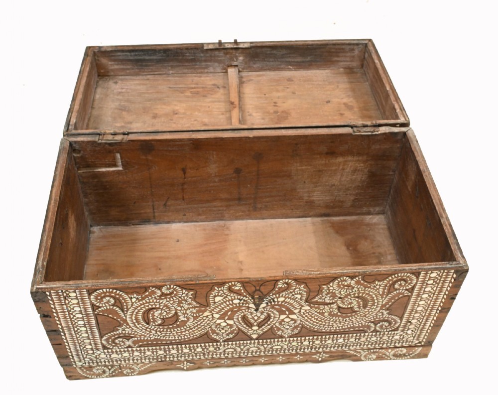 Syrian Inlaid Wedding Chest Dowry Box 1820 Islamic Furniture View VI