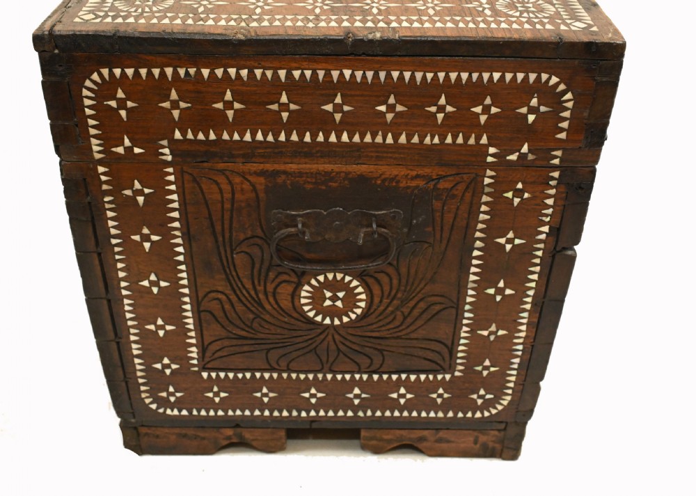 Syrian Inlaid Wedding Chest Dowry Box 1820 Islamic Furniture View IX