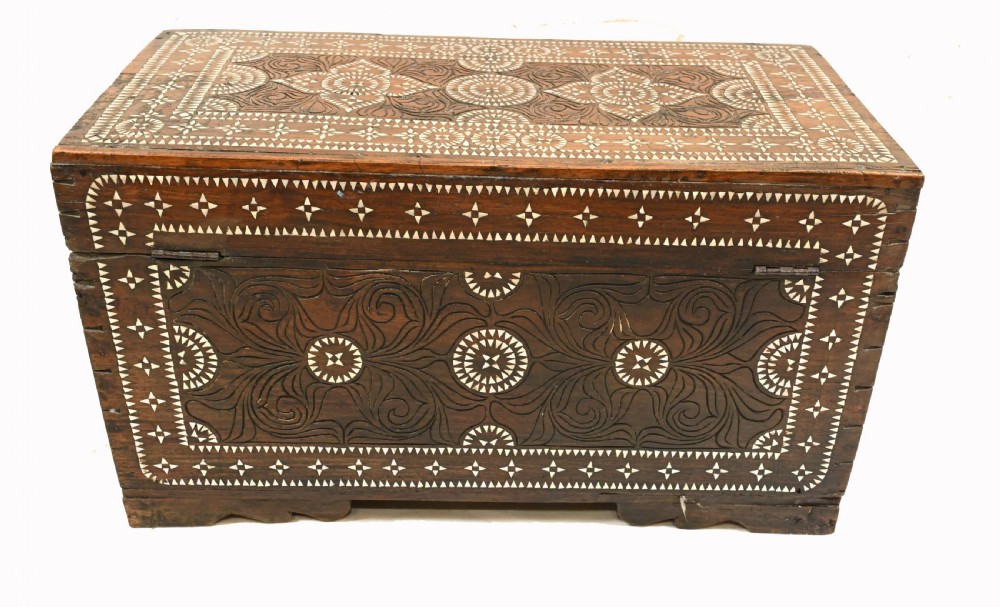 Syrian Inlaid Wedding Chest Dowry Box 1820 Islamic Furniture View X
