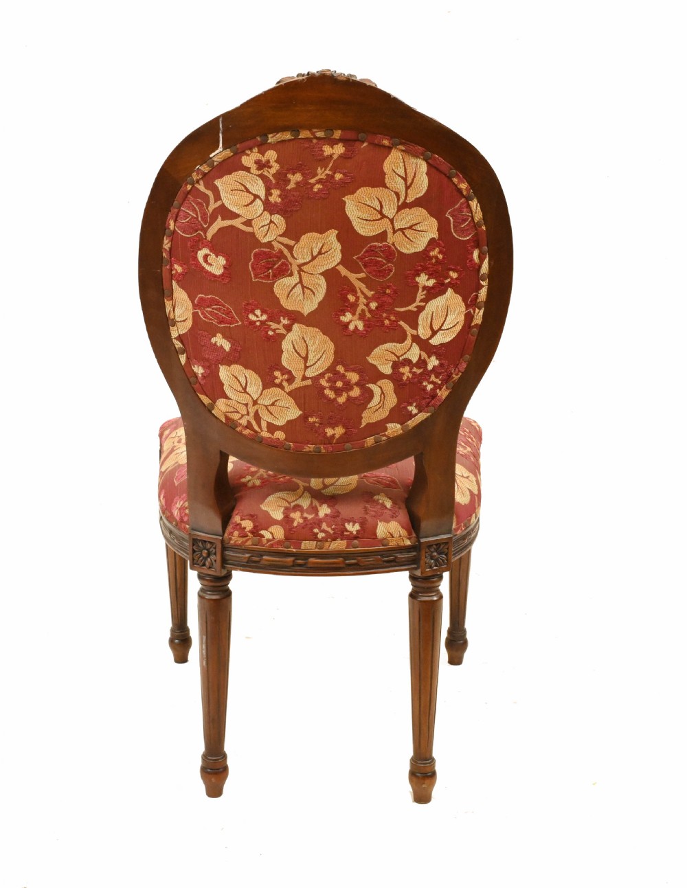 Set Victorian Dining Chairs Mahogany 1880 Upholstered View VIII