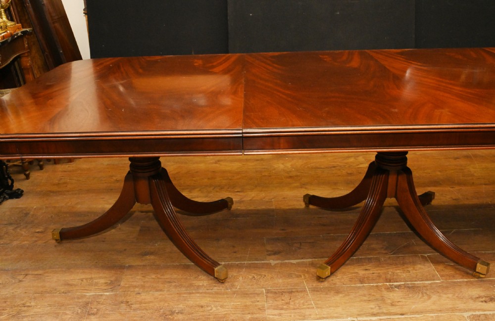 Regency Dining Table Mahogan Extending Regency Pedestal Base View V
