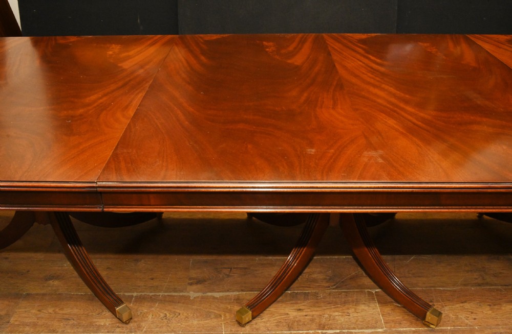 Regency Dining Table Mahogan Extending Regency Pedestal Base View VI