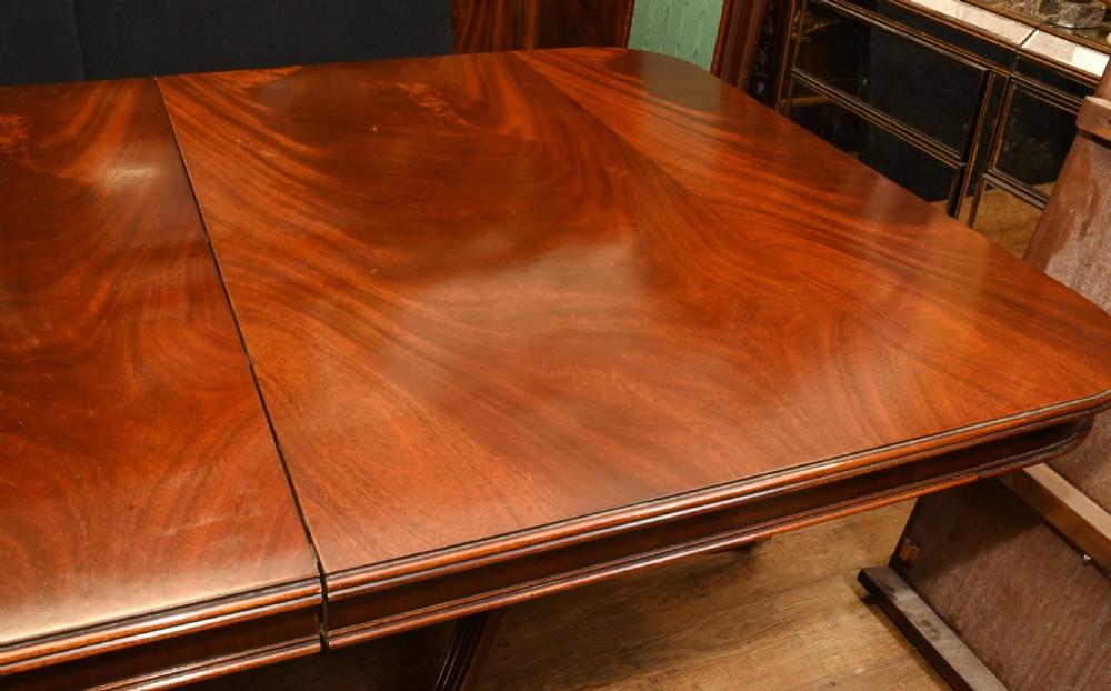 Regency Dining Table Mahogan Extending Regency Pedestal Base View VII