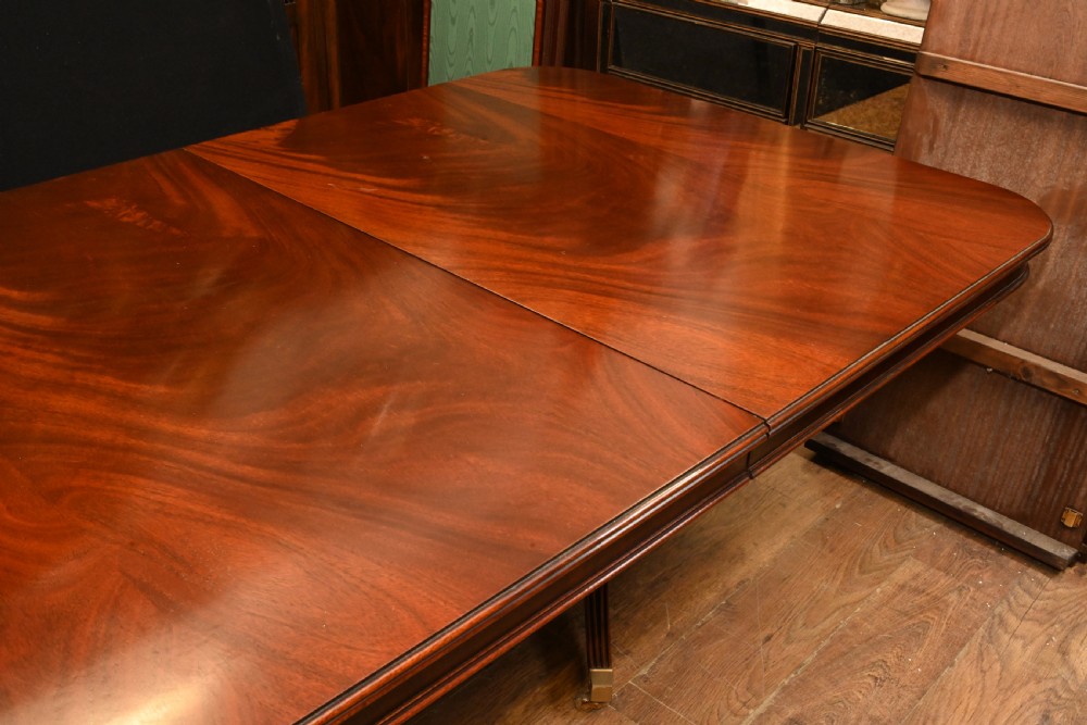 Regency Dining Table Mahogan Extending Regency Pedestal Base View IX