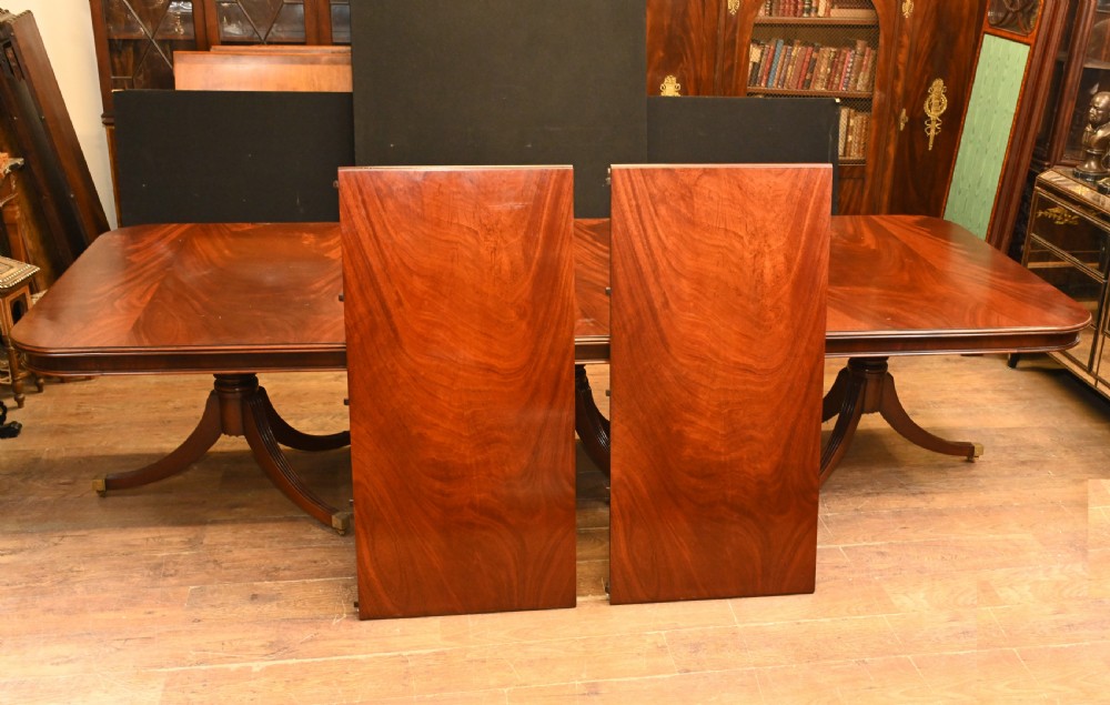 Regency Dining Table Mahogan Extending Regency Pedestal Base View XII