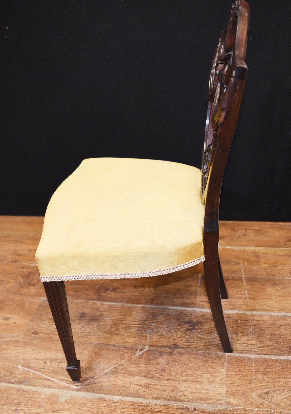 Set 10 Adams Shield Back Dining Chairs Mahogany View VIII