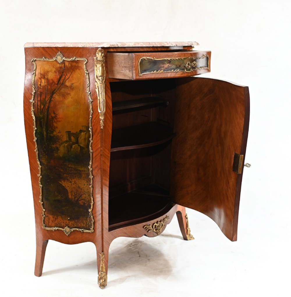 French Painted Side Cabinet Vernis Martin 1890 View XII